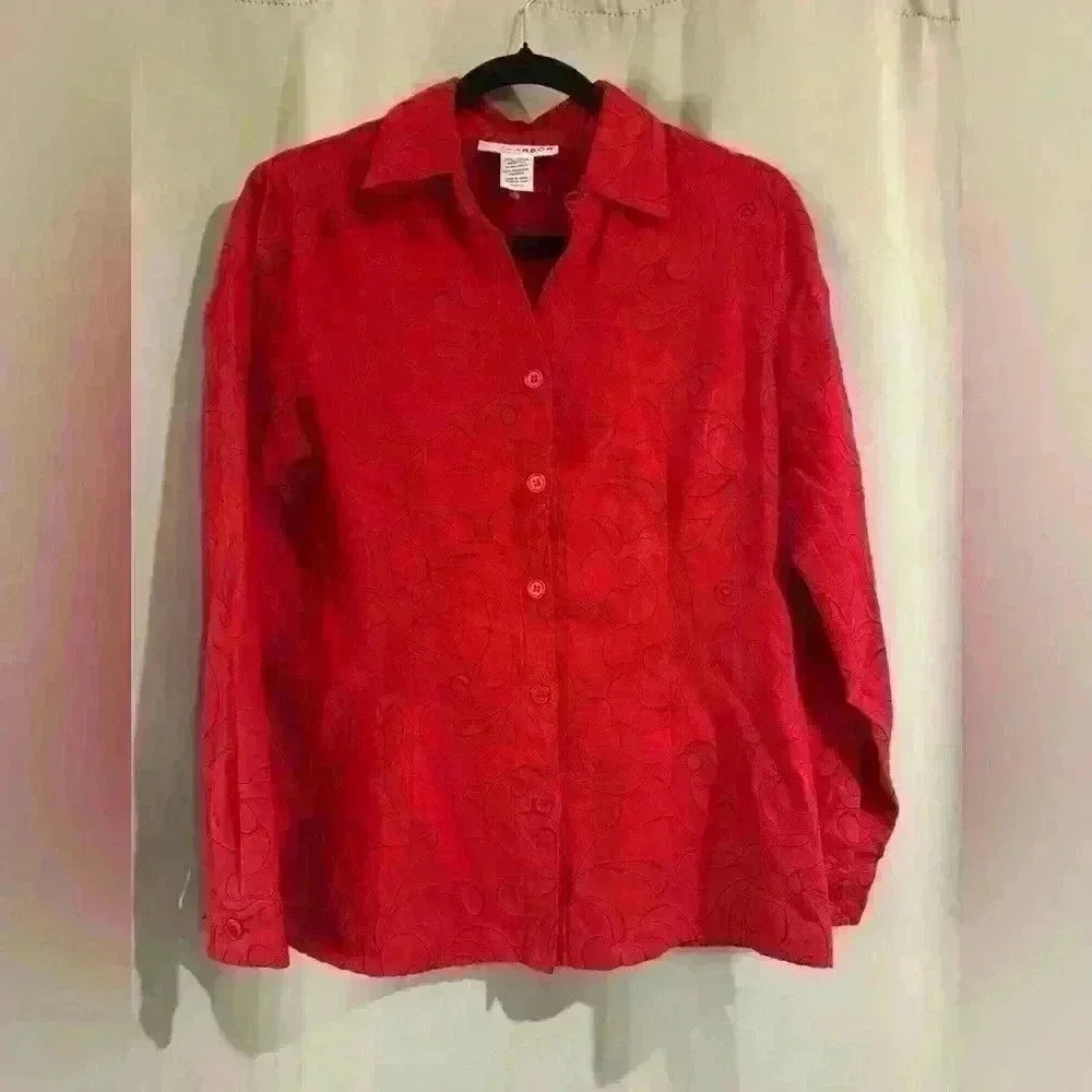 Women’s Red Sag Harbor Button Down